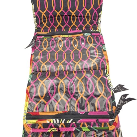 Vera Bradley Fold-Up Organizer - Jewelry, Toiletries, Travel Case - Jazzy Blooms - Picture 7 of 10